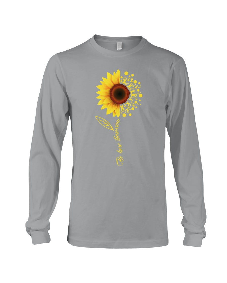 Be Here Tomorrow Sunflower Spina Bifida Awareness Unisex Long Sleeve