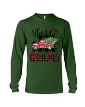 Load image into Gallery viewer, Blessed Grams Red Plaid Driving Car Custom Design Gifts Unisex Long Sleeve
