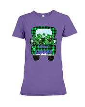 Load image into Gallery viewer, Blessed Ganny Patrick&#39;s Day Custom Design Personalized Name Gifts Ladies Tee
