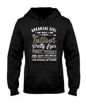 Load image into Gallery viewer, Arkansas Girl Have Tattoos Pretty Eyes Gifts For Arkansas Girls Hoodie
