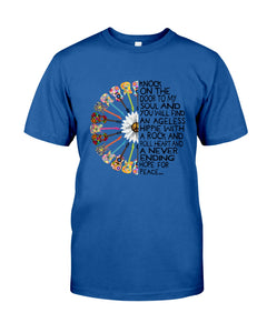 A Never Ending Hope For Peace Guitar Hippie Design Limited Edition Guys Tee