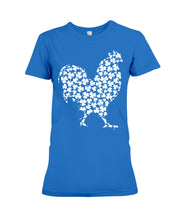Load image into Gallery viewer, Chicken Irish Clover For St. Patrick&#39;s Day Ladies Tee
