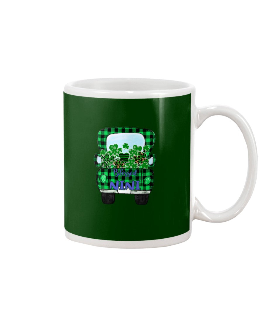 Blessed Nini Patrick's Day Custom Design Personalized Name Gifts Mug