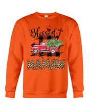 Load image into Gallery viewer, Blessed Mamaw Leopard Pattern Driving Car Custom Design Gifts Sweatshirt
