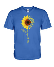 Load image into Gallery viewer, Be Here Tomorrow Sunflower Spina Bifida Awareness Guys V-Neck
