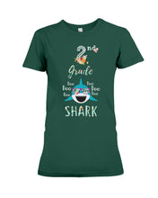 Load image into Gallery viewer, 2Nd Grade Doo Doo Shark Anniversary Gift Ladies Tee
