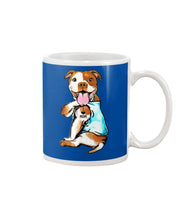 Load image into Gallery viewer, Bull I Love Mom Custom Design Gifts For Dog Lovers Mug
