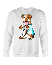 Load image into Gallery viewer, Bull I Love Mom Custom Design Gifts For Dog Lovers Sweatshirt
