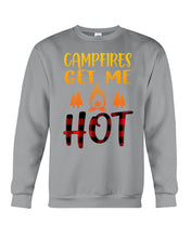 Load image into Gallery viewer, Campfires Get Me Hot Gifts For Camping Lovers Sweatshirt
