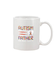 Load image into Gallery viewer, Autism Comes With A Father Who Never Gives Up Mug
