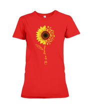 Load image into Gallery viewer, Be Here Tomorrow Sunflower Spina Bifida Awareness Ladies Tee

