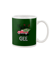 Load image into Gallery viewer, Blessed Gee Black And White Plaid Driving Car Custom Design Gifts Mug
