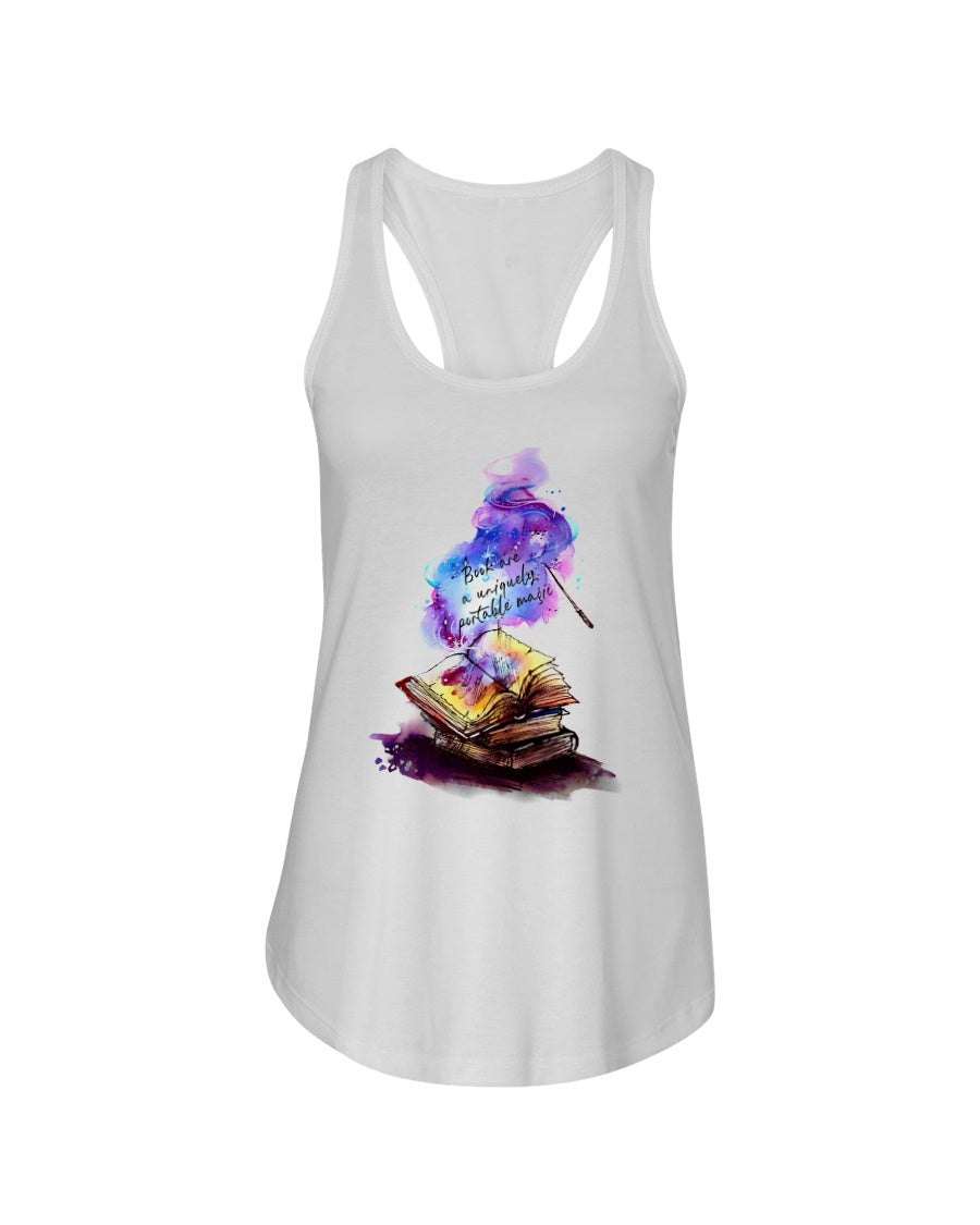Book Are Uniquely Custom Design Gifts Ladies Flowy Tank