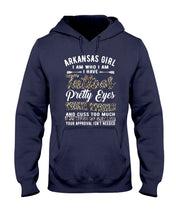 Load image into Gallery viewer, Arkansas Girl Have Tattoos Pretty Eyes Gifts For Arkansas Girls Hoodie

