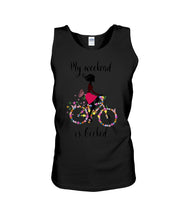 Load image into Gallery viewer, A Beautiful Girl -My Weekend Is Booked Custom Design Unisex Tank Top
