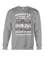 Load image into Gallery viewer, Arkansas Girl Have Tattoos Pretty Eyes Gifts For Arkansas Girls Sweatshirt
