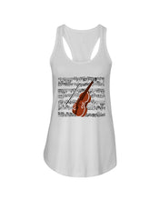 Load image into Gallery viewer, Cello Special Unique Custom Design For Music Instrument Lovers Ladies Flowy Tank
