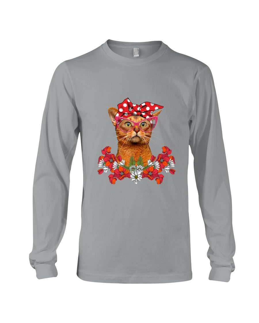 Abyssinian Bow Special Gift For Cat Lovers Unisex Long Sleeve