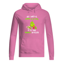 Load image into Gallery viewer, All I Need Is Coffee And My Dogs It Is Too Peopley Outside Hoodie
