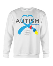 Load image into Gallery viewer, Autism Love Hope Accept Custom Design - World Autism Awareness Day Gift Sweatshirt
