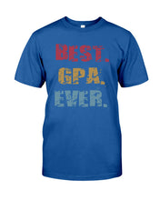 Load image into Gallery viewer, Best Gpa Ever Colorful Abstract Words Personalized Name Gifts Guys Tee

