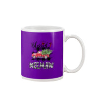 Load image into Gallery viewer, Blessed Meemaw Black And White Plaid Driving Car Custom Design Gifts Mug
