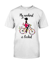 Load image into Gallery viewer, A Beautiful Girl -My Weekend Is Booked Custom Design Guys Tee
