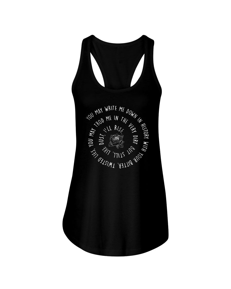 But Still Like Dust I'll Rise Custom Design Gift For Mother Ladies Flowy Tank