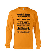 Load image into Gallery viewer, A Lucky Grandson Has A Crazy Pap Pap Unisex Long Sleeve
