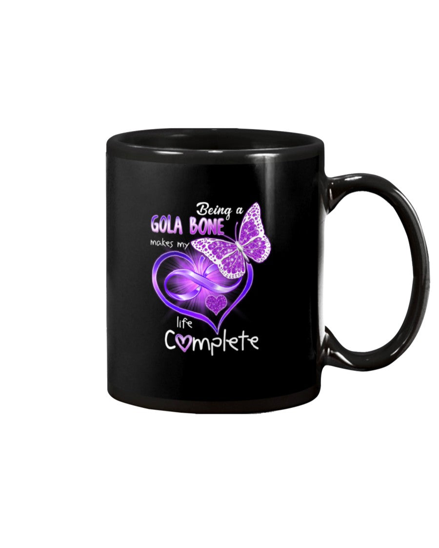 Being A   Gola Bone  Makes My Life Complete Personalized Name Gifts Mug