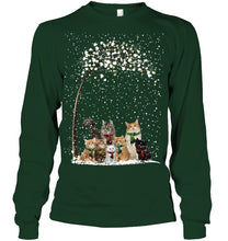 Load image into Gallery viewer, Cats Winter Tree Snowy Gifts Idea Unisex Long Sleeve
