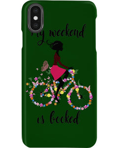 A Beautiful Girl -My Weekend Is Booked Custom Design Phone case