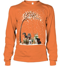 Load image into Gallery viewer, Cats Winter Tree Snowy Gifts Idea Unisex Long Sleeve
