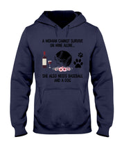 Load image into Gallery viewer, A Woman Cannot Survive On Wine Alone Gifts Hoodie

