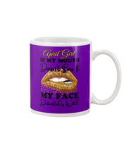 Load image into Gallery viewer, April Girl If My Mouth Doesn&#39;t Say It My Face Definitely Will Custom Design Mug
