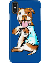 Load image into Gallery viewer, Bull I Love Mom Custom Design Gifts For Dog Lovers Phone case
