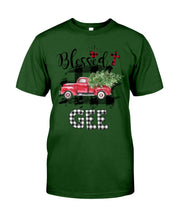 Load image into Gallery viewer, Blessed Gee Black And White Plaid Driving Car Custom Design Gifts Guys Tee
