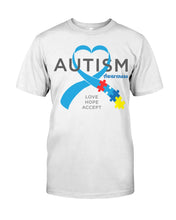 Load image into Gallery viewer, Autism Love Hope Accept Custom Design - World Autism Awareness Day Gift Guys Tee
