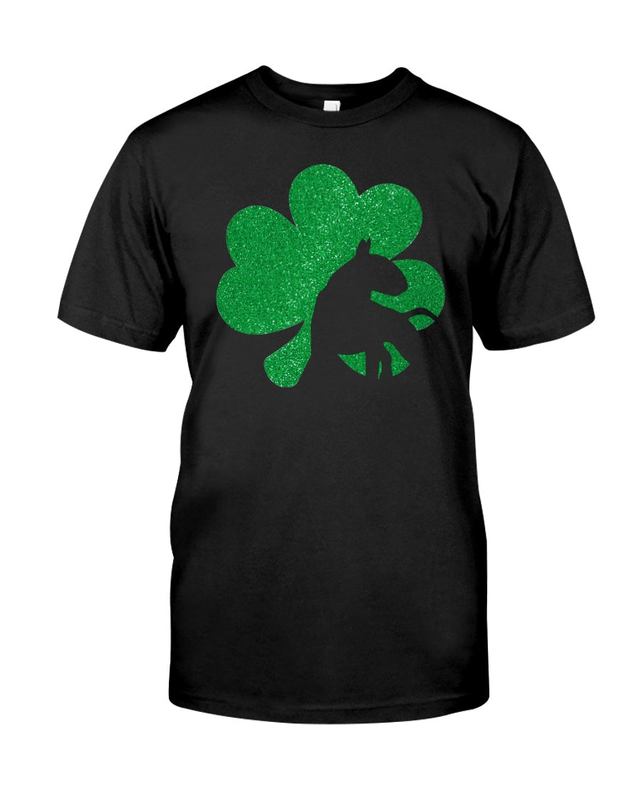 Bull Terrier Clover St Patrick's Day For Dog Lovers Guys Tee