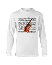 Load image into Gallery viewer, Cello Special Unique Custom Design For Music Instrument Lovers Unisex Long Sleeve
