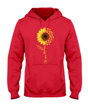 Load image into Gallery viewer, Be Here Tomorrow Sunflower Spina Bifida Awareness Hoodie
