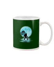Load image into Gallery viewer, Bigfoot  Moon American Flag Custom Design For Bigfoot Lovers Mug
