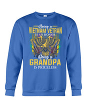 Load image into Gallery viewer, Being A Vietnam Veteran Is An Honor Grandpa Gifts Sweatshirt
