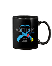 Load image into Gallery viewer, Autism Love Hope Accept Custom Design - World Autism Awareness Day Gift Mug
