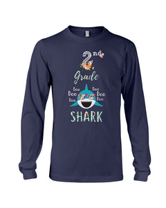 2Nd Grade Doo Doo Shark Anniversary Gift Unisex Long Sleeve