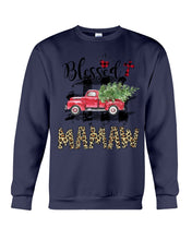 Load image into Gallery viewer, Blessed Mamaw Leopard Pattern Driving Car Custom Design Gifts Sweatshirt
