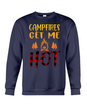 Load image into Gallery viewer, Campfires Get Me Hot Gifts For Camping Lovers Sweatshirt
