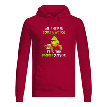 Load image into Gallery viewer, All I Need Is Coffee And My Dogs It Is Too Peopley Outside Hoodie
