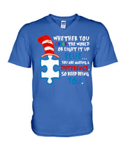Load image into Gallery viewer, Autism Keep Being You Custom Design Gift Guys V-Neck
