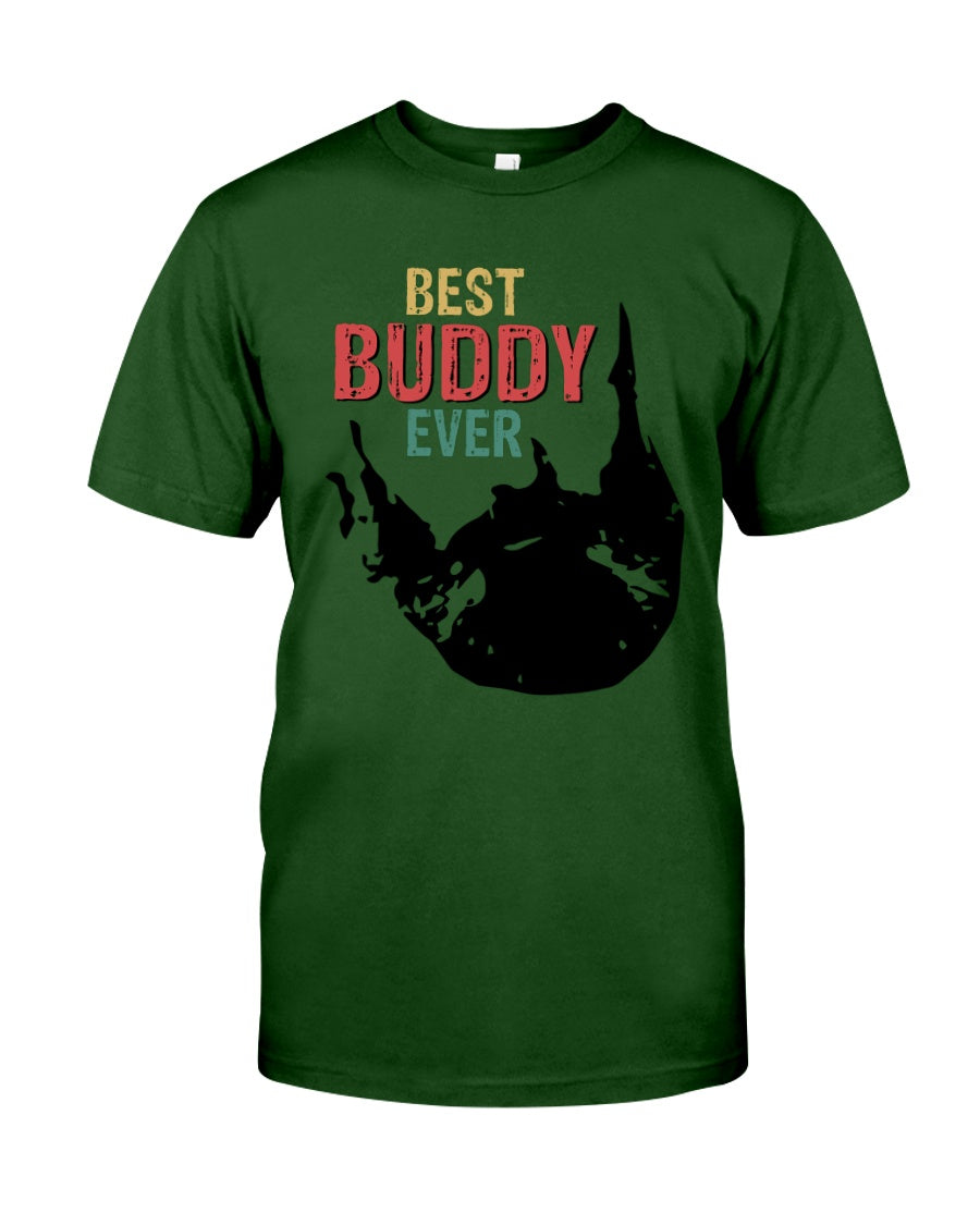 Best Buddy Ever Colorful Words Abstract Personalized Name Gifts Guys Tee